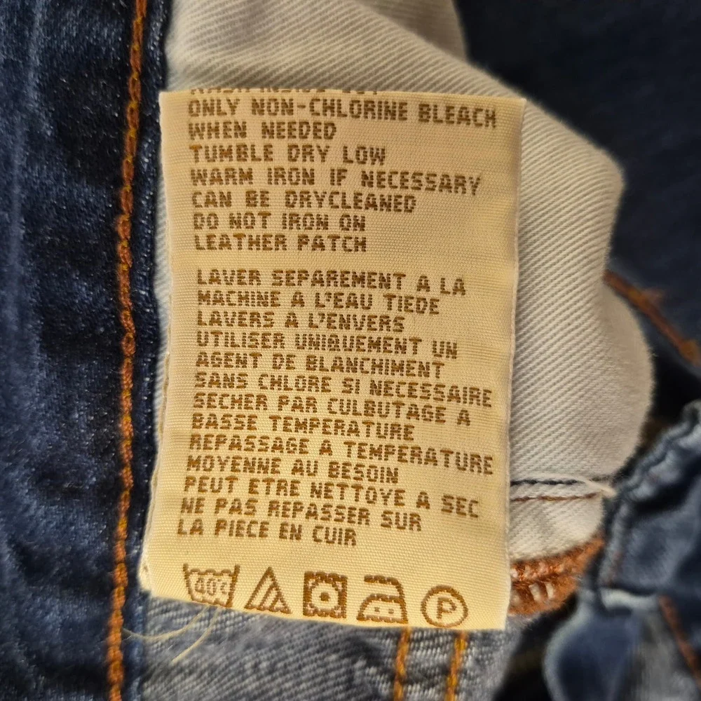 Tommy Bahama Jeans Mens 54 (52)/32 Classic Fit Blue Denim Straight Cotton Tencel